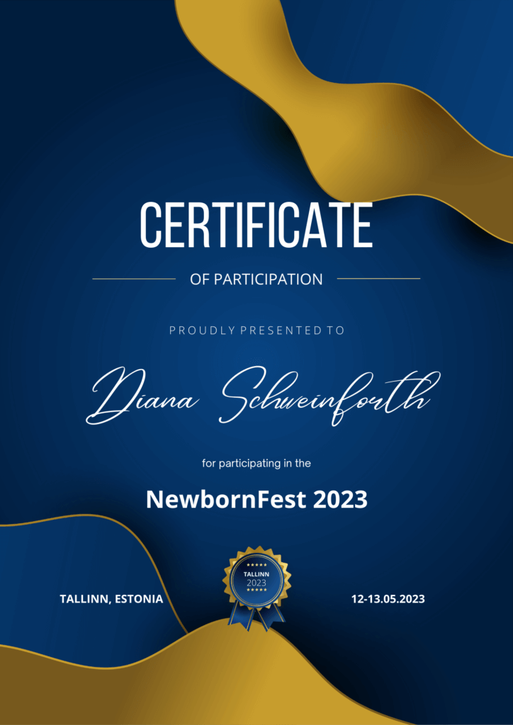Zertifikat - Newbornfest